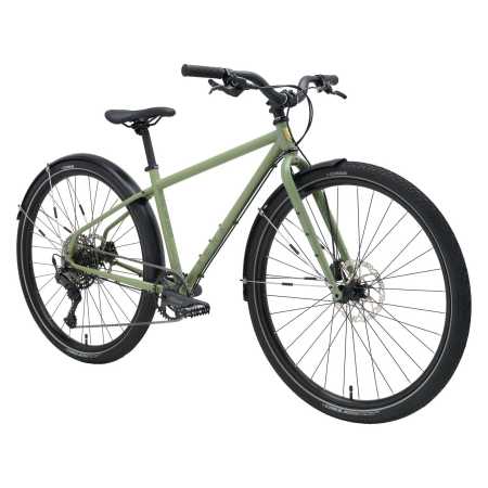 KONA Dr Dew Green : un magnifique vélo acier pour aller au travail ou profiter en balade, à découvrir chez NATURAVÉLO