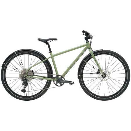 KONA Dr Dew Green : un magnifique vélo acier pour aller au travail ou profiter en balade, à découvrir chez NATURAVÉLO