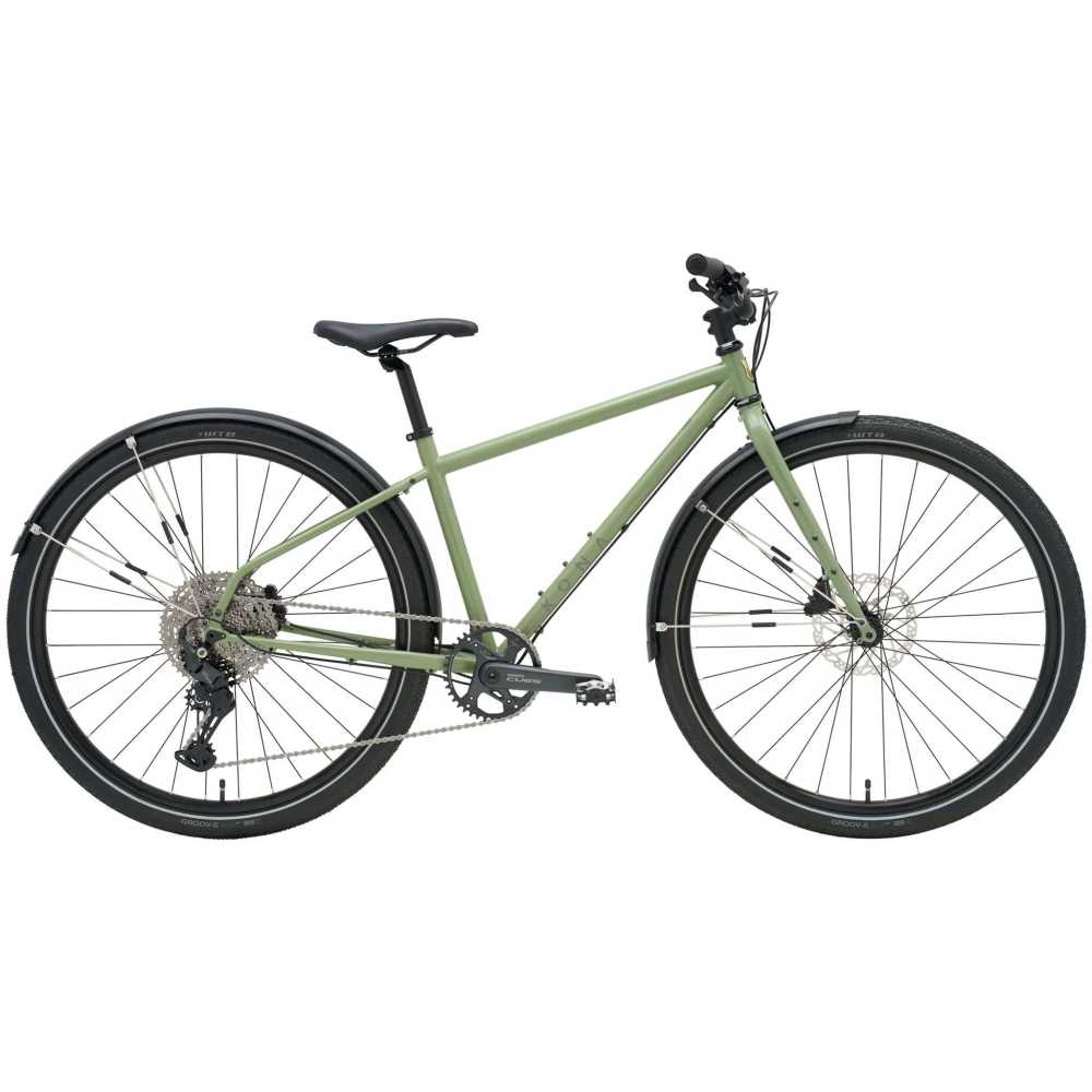 KONA Dr Dew Green : un magnifique vélo acier pour aller au travail ou profiter en balade, à découvrir chez NATURAVÉLO