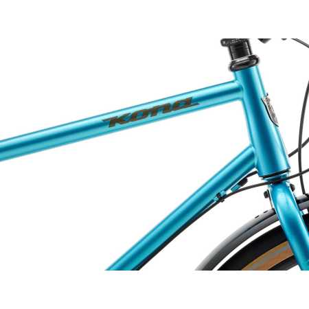 KONA Dr Dew Blue: un magnifique vélo acier pour aller au travail ou profiter en balade, à découvrir chez NATURAVÉLO